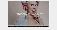 Desktop Screenshot of mademoisellesenmele.fr